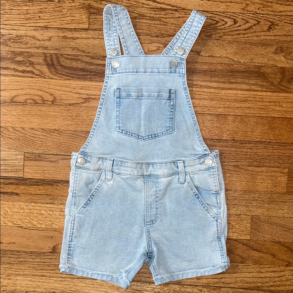 Girls Light Blue Denim Girls Overalls size 7 Epic Threads